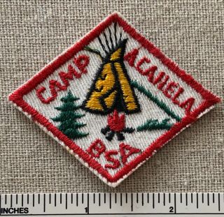 Vintage Camp Akahela Boy Scout Hat Diamond Patch Bsa Tepee Camping Pa Scouts Ce