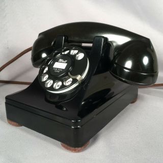 Western Electric 302 Antique Vintage Desk Telephone 8/53 3