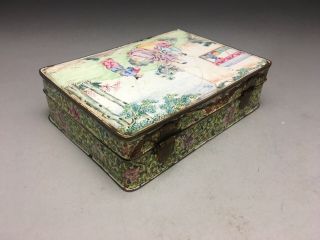 Antique Chinese Canton Enamel Box 7