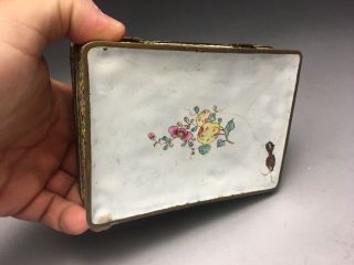 Antique Chinese Canton Enamel Box 8