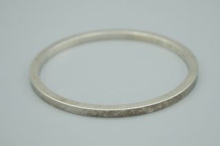 VTG Authentic Georg Jensen Sterling Silver Bangle Bracelet 296 6