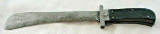 Vintage - Cattaraugus Usa Wwii Folding Machete Survival Knife 15  Overall