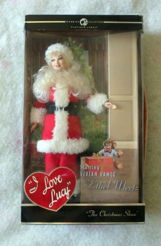 Rare Barbie: I Love Lucy,  The Christmas Show,  Ethel Mertz As Santa Claus,  Nrfb