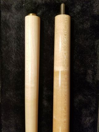 Tim Scruggs Rare 4 point Sneaky Pete Pool Cue with early logo & shaft 7