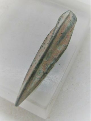 Authentic Ancient Persian Tri - Lobed Arrowhead Circa 5th - 3rd Century Bc War Relic