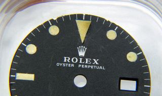 Vintage Factory Rolex GMT - MASTER 1675 Matte Black Tritium Watch Dial 2