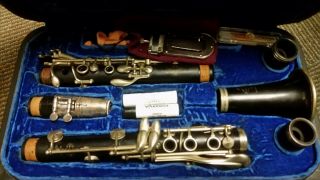 Vintage Buffet R13 Clarinet In Silver,  Chadash Barrel,  Vandoren B44 Mouthpiece