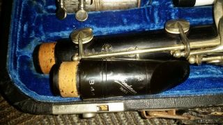 Vintage Buffet R13 clarinet in silver,  Chadash barrel,  Vandoren B44 mouthpiece 6