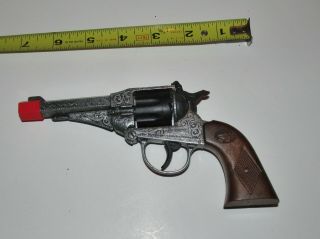 Vintage Edison Giocattoli Cap Gun Toy Revolver Made In Italy