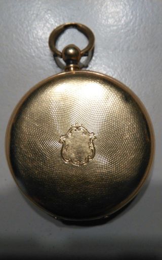 18k Solid Gold Antique Swiss pocket Watch 2