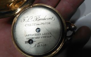 18k Solid Gold Antique Swiss pocket Watch 4