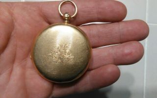 18k Solid Gold Antique Swiss pocket Watch 7
