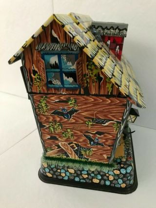 Vintage Marx Hootin Hollow Haunted House Tin Battery Operated Toy complete 4