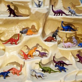 26 Vintage Rare Variation Mpc Plastic Playset Dinosaurs