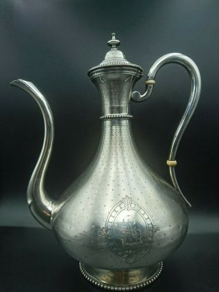 Charles Harleux - Pitcher Wine Tea Pot Water Solid Sterling Silver 950 France