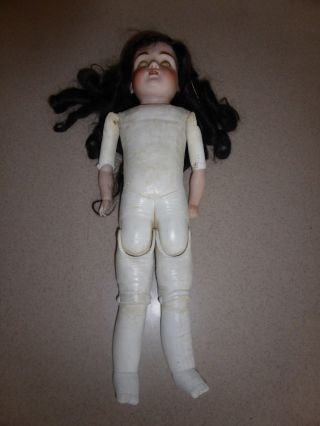 Antique Bisque Schoenau & Hoffmeister Kestner Germany Doll Kid Body Leather 23 