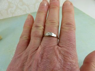 Antique Art Deco 18ct Gold & Platinum Diamond Solitaire Ring Size O Boxed 7