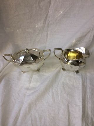 Reed & Barton Queen Anne Sterling Silver Cream And Sugar Set