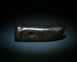 Chinese Ancient Hongshan Culture Jade Carved Cicada Pupa Amulet Pendant