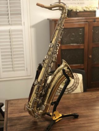 Vintage 1959 Conn Tenor 10m Naked Lady Saxophone With Case