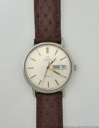 Omega Automatic Day Date Vintage Mens Wrist Watch 166.  0209 Cal 1022 2
