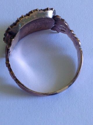 Georgian 9ct Gold Flat Cut Garnet Ring In Georgian Ring Box Circa 1820 5