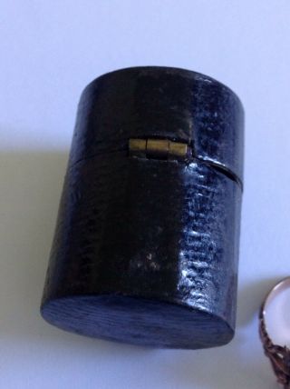 Georgian 9ct Gold Flat Cut Garnet Ring In Georgian Ring Box Circa 1820 7