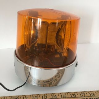 Vintage Federal Signal Corp Model 11 Twin Beacon Ray Light Amber Gumball Light 3