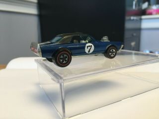 Redline Hotwheels 1970 Nitty Gritty Kitty in Blue W/ Black Roof,  Rare 9