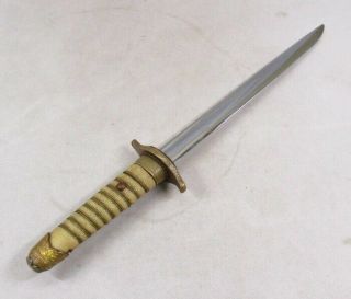 A177: SAMURAI KATANA,  REAL Japanese military short sword,  Saber,  Dagger TANKEN 3