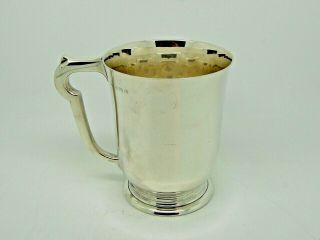 Antique Silver Pint Mug / Tankard Birmingham 1937 – G Bryan & Co 359g 2