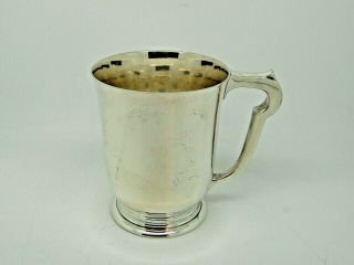 Antique Silver Pint Mug / Tankard Birmingham 1937 – G Bryan & Co 359g 4