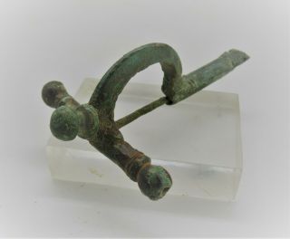 Circa 300 - 400ad Ancient Roman Imperial Bronze Crossbow Fibula Brooch