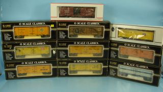 10 Vintage Box Reefer Cars K - Line Electric Peterson Supply & Crown Model 0 Scale