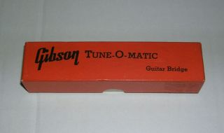 Price Cut Orig.  Vintage N.  O.  S.  Gold Gibson Tune - O - Matic Archtop Bridge