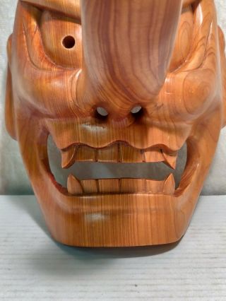 Japanese Handcarved Wood TENGU demon mask bugaku Shugend orykai Forest Spirits 4