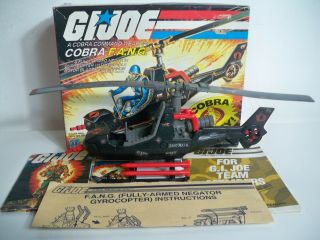 K180047 Fang W Box & Blueprints 100 Complete Gi Joe Cobra Vintage 1983