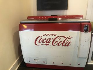 Vintage Coca Cola Cavalier Corp.  Electric Ice Chest Cooler Machine