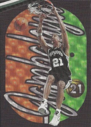 1997 - 98 E - X2001 Jambalaya UNCUT RARE Tim Duncan Spurs 8 11