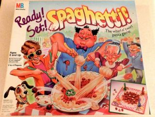 Vintage 1989 Ready Set Spaghetti Board Game Rare Game