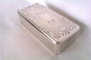 Rare & 950 Solid Silver & Gold Gilt Minerva French Snuff Box c1849 2