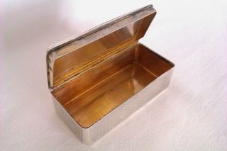 Rare & 950 Solid Silver & Gold Gilt Minerva French Snuff Box c1849 5