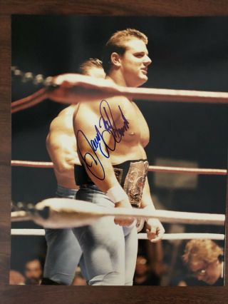 Davey Boy Smith (died 2002) Signed Vintage Candid Color 8x10 Photo Wwe Wwf
