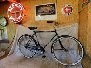 1960 Schwinn Racer Mens 2 - Speed Deluxe Bicycle Vintage Traveler Speedster S5 60s