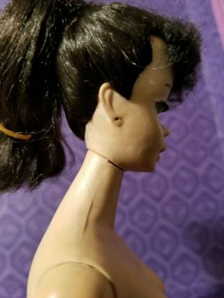 Vintage Barbie Brunette 3 Ponytail TLC TM Body 11