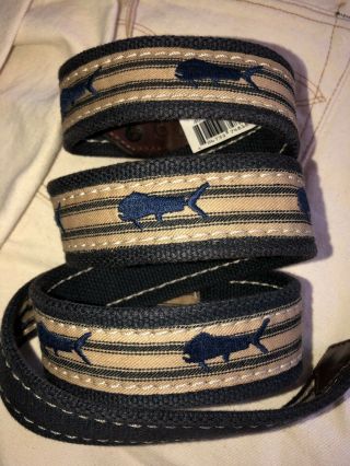 Rrl Ralph Lauren Double Rl Limited Edition Vintage Nautical Leather Belt 34 36