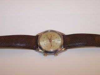 Vintage TUDOR Advisor Swiss Made 17 Jewel Alarm Watch 8