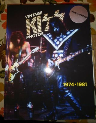 Vintage Kiss Photos Book 1974 - 1981 Unauthorized With Eric Carr Photo