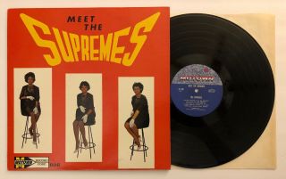 Meet The Supremes - Rare 1962 Us Motown 1st Press Stool Cover Mt - 606 (nm)
