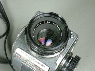 Vtg Zenza Bronica D Deluxe 6x6 Camera Nikkor - P 75mm f/2.  8 Lens,  Extra Film Back 8